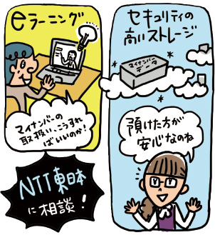 ｅラーニング、セキュリティ。マイナンバーのお悩みはNTT東日本へ