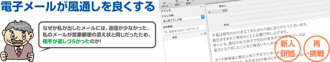 前置きが長いメール、電話と同じ時間感覚のメールは返信しづらい