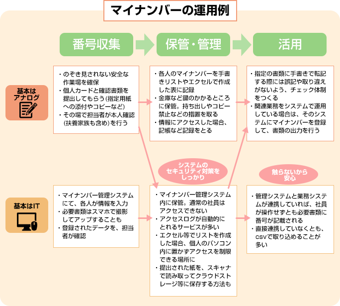 マイナンバーの運用例